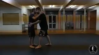 How to Defend Against a Front Body Lock (Arms Free) with a Face Frame Release | Krav Maga Brisbane