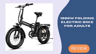 1000W Folding Electric Bike for Adults | 30+MPH Speed, 80 Miles Range | 20