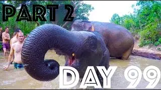Mud Bath with Elephants! | Day 99 Pt 2