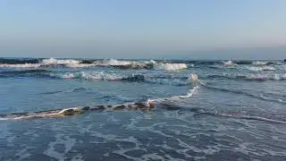 Шум моря, красивые волны, море волнуется, beautiful waves, sea waves, the sea is storming