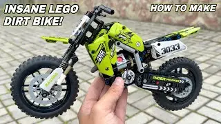 Building a LEGO Motocross Bike Step by Step - INSANE LEGO DIRT BIKE &ndash; It Actually Works!