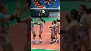 The Arellano Lady Chiefs secure set 1 after Fhaye Mangubat put up a powerful hit!