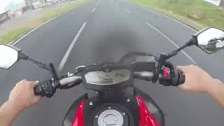 teste ride MT07 sobre a moto Wiil25