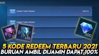 DIJAMIN DAPAT 100%!!! 5 KODE REDEEM MOBILE LEGEND TERBARU 2021