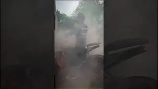 MT15 fire 🔥burnout 😱😱  #burnout #mt15 #bike #chhattisgarh