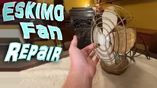 Пытаюсь починить старый электрический настольный вентилятор Eskimo...