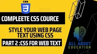CSS text styles | style website text using CSS #css #html