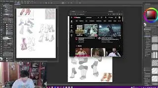 drawing feet