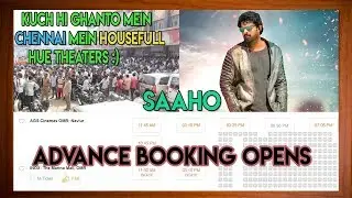 SAAHO MOVIE Advance BOOKING Opens In CHENNAI Gets Record Breaking Response