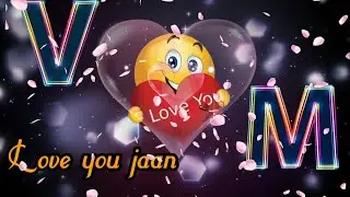 V &hearts;️M love status 😍 || New trending name art video || #trending # VM lovers || Pyaar shayri video