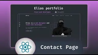 Create a Professional Portfolio with React & Tailwind: Contact page