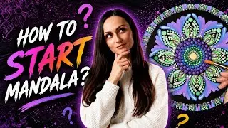 How to start a Mandala / to create perfect Center Dots | Dot Art Mandala Tutorial for Beginners