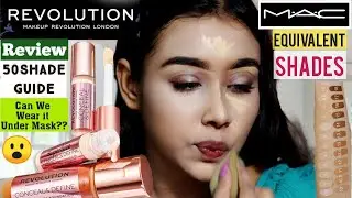 Makeup Revolution Conceal and Define Foundation Review,M.A.C Equivalent 50 shades,Best for Oily skin