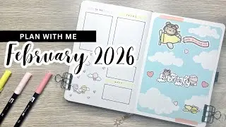 PLAN WITH ME || February 2026 Bullet Journal Setup