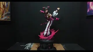 DGK Review - Pop Culture Shock Street Fighter Ultra Juri + Senpusha effect Statue 4K