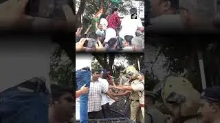 Kerala:UDF holds protest march towards PWD Minister&rsquo;s office in Cheruvannur, Police use water cannon
