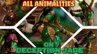 All Animalities Performed on MK Deception Jade - Mortal Kombat 1