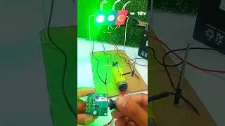 12v led light chaser in dc motor #shorts