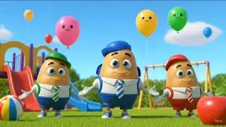Potato and eggplant dancing together || 2025  cartoon song || tanding cartoon video ... 