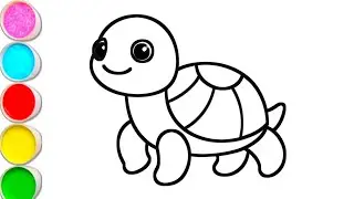 Turtle 🐢 drawing | how to draw a turtle drawing step by step for beginners | कछुआ का चित्रकला बनाएं