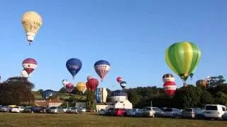 Balloons over Parsonage Farm parking field 2015