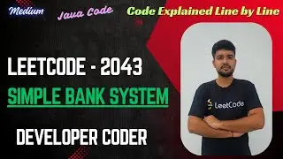 Простая банковская система | LeetCode 2043 | Код Java | Разработчик
