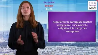 #51 JT du social |  Négociation sur le partage de la valeur en cas de bénéfice exceptionnel