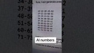AI lottery numbers