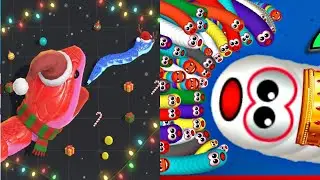 Worm zone 💥VS sanke Clash 🔥Gameplay new year🎉 update iOS Android😱 walkthrough Max Level 120🤯