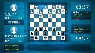 Chess Game Analysis: LengThenk - Bruwer Boeta L&ouml;tter, 0-1 (By ChessFriends.com)