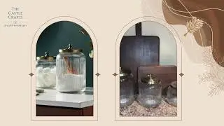 Ribbed Cutting Glass Jar with Heavy Premium Metal Lid
