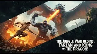 the jungle war begins tarzan and kong vs the dragon