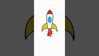 Rocket launch. Animation.  #shorts #rocket #funny