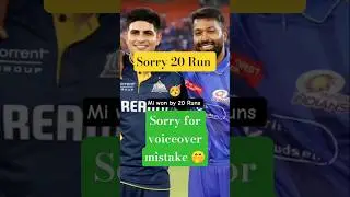 mi won by 20 runs 🥳 ll mi vs Gt ll #mumbaiindians #gujrattitans