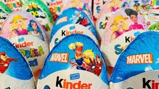 Compilation Kinder Surprise ASMR Unboxing 