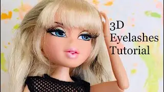 How to add Eyelashes to dolls Tutorial (no talking)