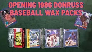 Opening a 1986 Donruss Baseball Rack Pack