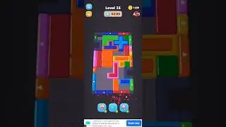slide Jam Block Puzzle levels 33 - 35