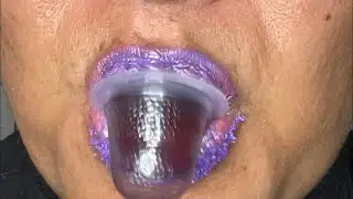 ASMR Inhaling Grape 🍇 Fruit Jelly Sounds | Satisfying Chewing Crunch Sounds | #shorts | #112