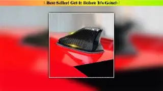 Get Universal Carbon Fiber Look Car Roof Top Mount Shark Fin Aerial Antenna Toppers Auto Radio AM F