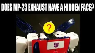 Does MP-23 Exhaust have a hidden face? Transformers Masterpiece video
