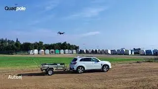 Quadpole Mobile Drone Tether Station