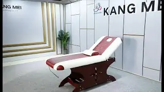 Stationary wooden treatment table Spa bed 8222