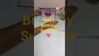 How to make a Cute Pop-up Birthday Card 🎂✨ #shorts #diycrafts #birthdaygift #viral