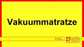 SDL/RS | Vakuummatratze vorbereiten und anwenden