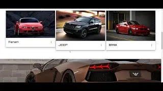 Add cards and parallax effect using materialize css