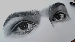 Drawing eyes pencil shading 👀|😲