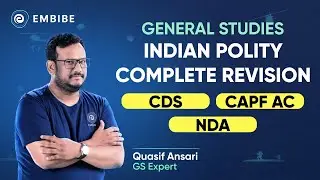 Indian Polity Complete Revision for CDS, CAPF, NDA | General Studies Marathon | Quasif Ansari Polity