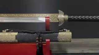 Elegance Meets Strength: Chinese Damascus Steel Tang Jian | ChineseSword.Store