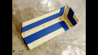 Stitch and glue boat-building: ply bonding with epoxy fillets and fiberglass tapes; mockup part 2